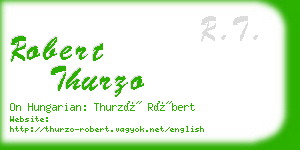 robert thurzo business card